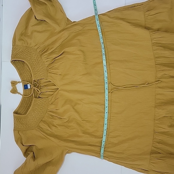 Old Navy Waist-Defined Crinkle-Textured Long-Sleeve Midi Dress/ 2X. - Picture 8 of 12